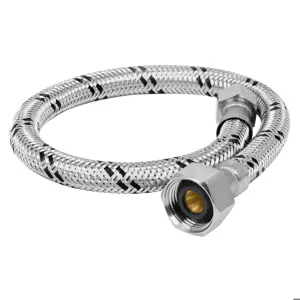 45502 / FWC-40XL Foset Manguera p/WC, acero inox, 3/8
