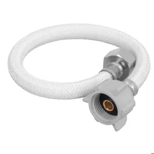 45311 / FWC-P35B Foset Manguera p/WC, vinilo blanco, 1/2x7/8