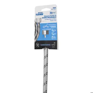 Foset Manguera p/WC, acero inox, 3/8