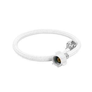 Foset Manguera p/WC vinilo blanco 1/2