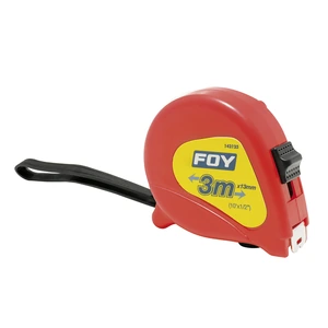 Foy-142125 / 142125 Flexómetro con carcasa de plástico rojo 3 m x 1/2" Foy