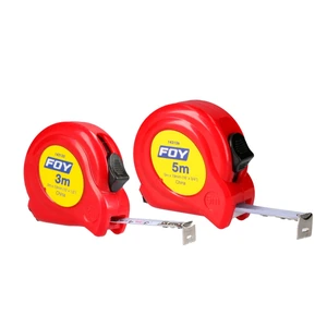 Foy-142126 / 142126 Flexómetro con carcasa de plástico rojo 5 m x 3/4" Foy