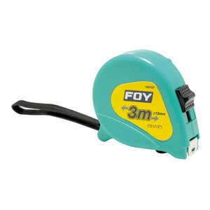 Foy-142127 / 142127 Flexómetro con carcasa de plástico turquesa 3 m x 1/2" Foy
