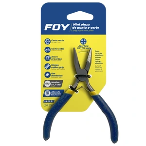 Foy-142221 / 142221 Mini pinza para electrónica con mango de vinil de 4-5/8", corte lateral Foy