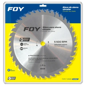 Disco para sierra circular para corte aluminio 80 dientes, 10" Foy