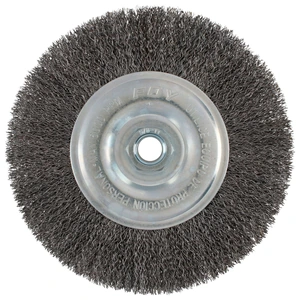 Foy-C316 / C316 Carda circular ondulada alambre delgado 6" x 0.30 con rosca M14 Foy