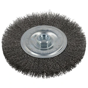 Foy-C317 / C317 Carda circular ondulada alambre delgado 8" x 0.30 con rosca 5/8" Foy