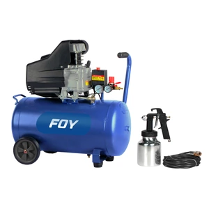 Foy-CMP340K / CMP340K Compresor de aire eléctrico lu bricado con pistola y manguera 40 Lt, 2 HP, 120 V