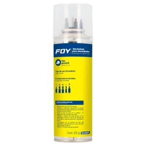 Foy-GASEF / GASEF Lata de gas butano para encendedor 125 g Foy