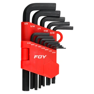 Foy-JLL13P / JLL13P Juego de llaves hexagonales ti po  inL in, en pulgadas, 13 piezas en rack