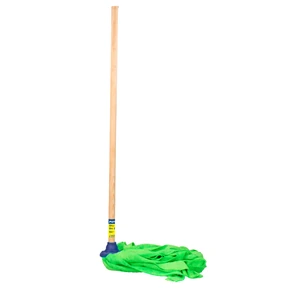 Foy-LIM01M / LIM01M Trapeador de microfibra con bastón de madera 120 cm, 470 gr Foy