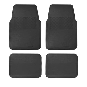 Foy-TA4NF / TA4NF Juego de tapetes para auto, 4 piezas, color negro
