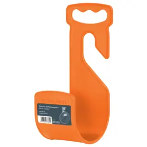 100173 / GA-MA-N Gancho plástico naranja para manguera de jardín, Truper