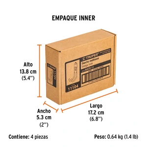Gancho multiusos para colgar, 10 cm, TRUPER