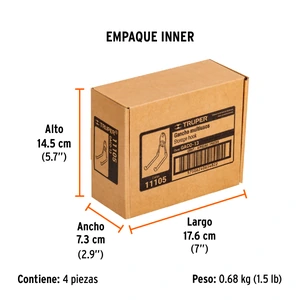 Gancho multiusos para colgar, 13 cm, TRUPER