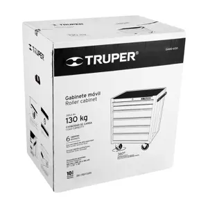12067 / GAMO-6130 Gabinete metálico móvil, 6 cajones, capacidad 130 kg, Truper