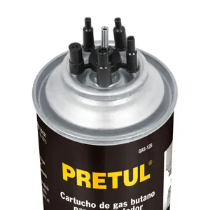 Lata de gas butano para encendedor, 125 g, PRETUL
