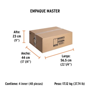 Lata de gas de 220g con válvula de 1/4 de vuelta, TRUPER