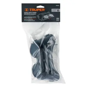 14282 / GASO Gafas p/soldar c/4 válvulas de ventilación, sombra 6, TRUPER