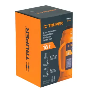 14820 / GAT-16 Gato hidráulico de botella de 16 Ton, Truper