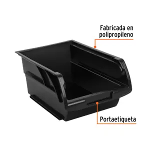 Gaveta apilable #4 de plástico, 34 x 21 x 15 cm, TRUPER