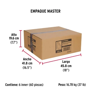 Bolsa con 5 guardacabos para cable de acero de 1/2