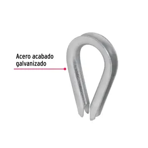 Bolsa con 10 guardacabos para cable de acero de 1/8