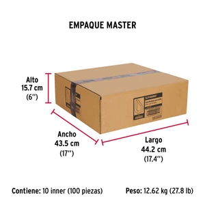 Bolsa con 10 guardacabos para cable de acero de 3/16