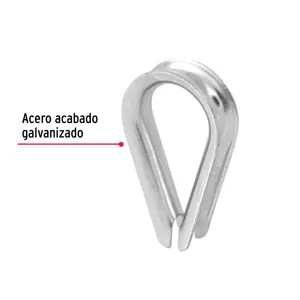 Bolsa con 5 guardacabos para cable de acero de 5/16