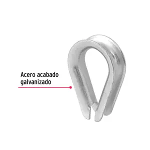 Bolsa con 5 guardacabos para cable de acero de 5/8