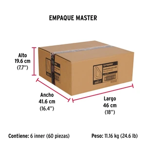 Bolsa con 5 guardacabos para cable de acero de 7/16