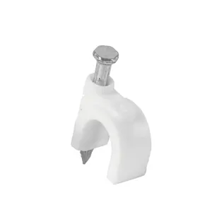 43043 / GCU-10BG Volteck Bolsa con 500 grapas blancas de 10 mm para cable redondo