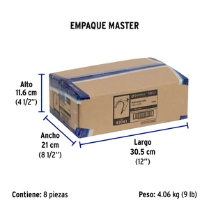 Volteck Bolsa con 500 grapas blancas de 6 mm para cable redondo