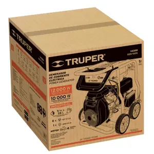 14359 / GEN-100X Generador portátil 10 kW motor a gasolina, Truper