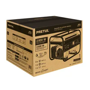 Generador portátil 2.8 kW motor a gasolina, Pretul