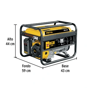 Generador portátil 2.8 kW motor a gasolina, Pretul