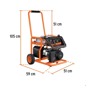 Generador portátil 2.5 kW motor a gasolina, Truper