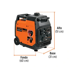 Generador inversor silencioso 3 kW, encendido electrónico