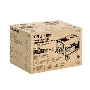 Generador portátil 6 kW motor a diesel, TRUPER
