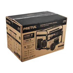 Generador portátil 8 kW motor a gasolina, Pretul