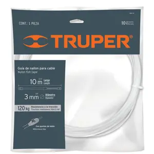 Guía de nylon de 10 m para cable, Truper