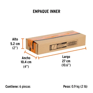 Desarmador plano de golpe 1/4
