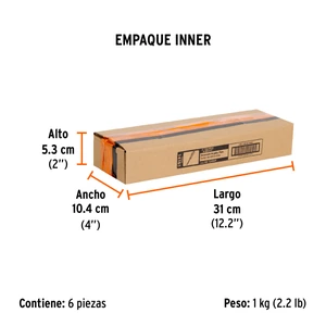 Desarmador plano de golpe 1/4