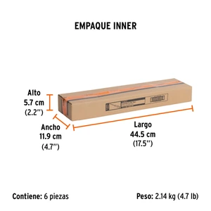 Desarmador plano de golpe 3/8