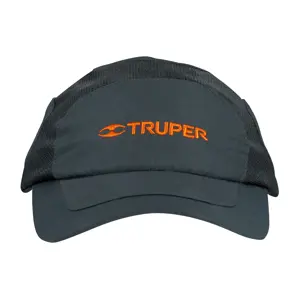 Gorra color gris, 100% poliéster, Truper