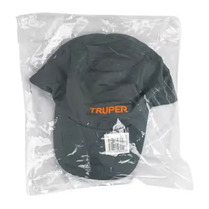 Gorra color gris, 100% poliéster, Truper