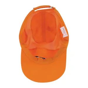 Gorra color naranja, 100% poliéster, Truper
