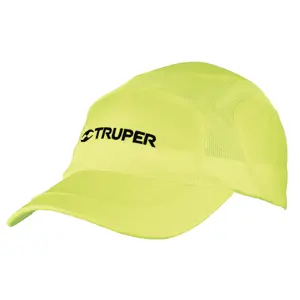 Gorra Truper color verde, 100% poliéster respirable