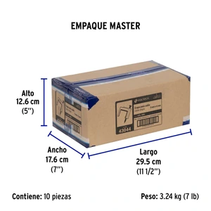 Volteck Bolsa con 500 grapas blancas de 3 X 6 mm para cable plano