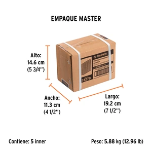Truper Caja con 5000 grapas corona 1/4